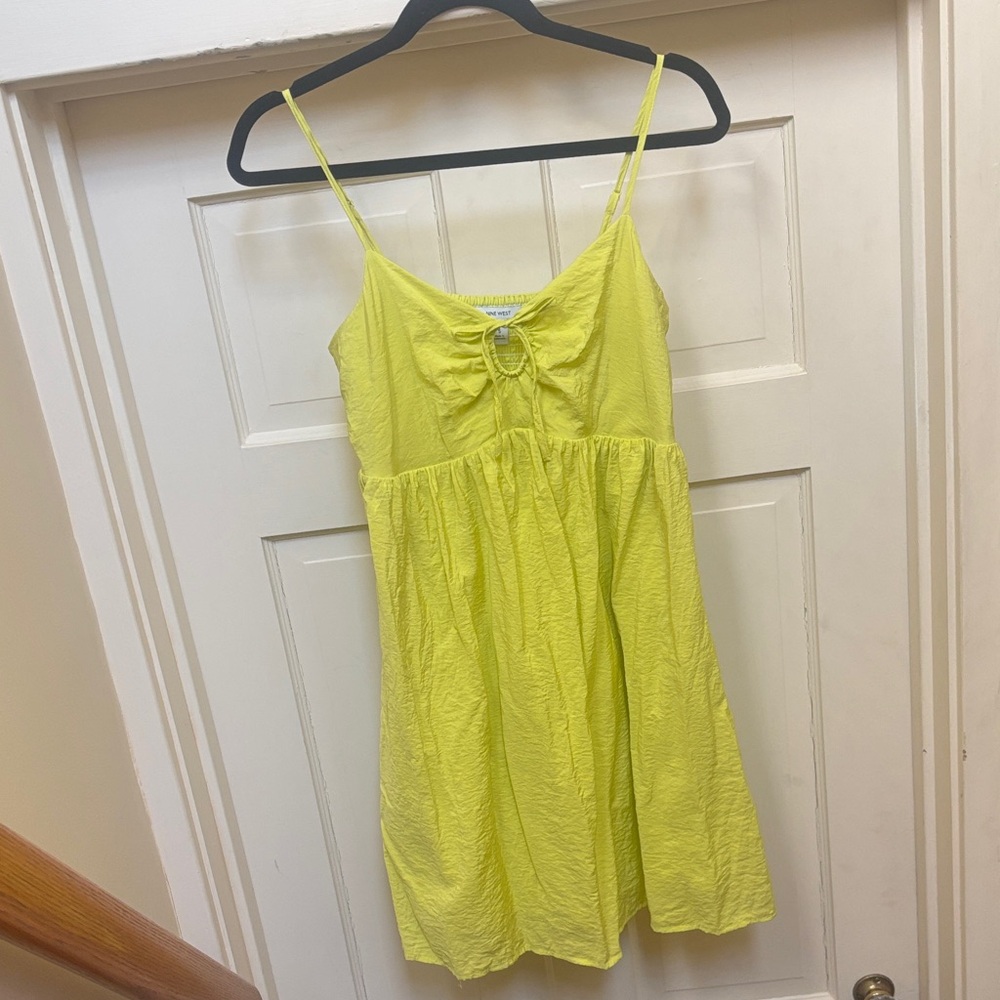 Yellow/green Nine West summer dress